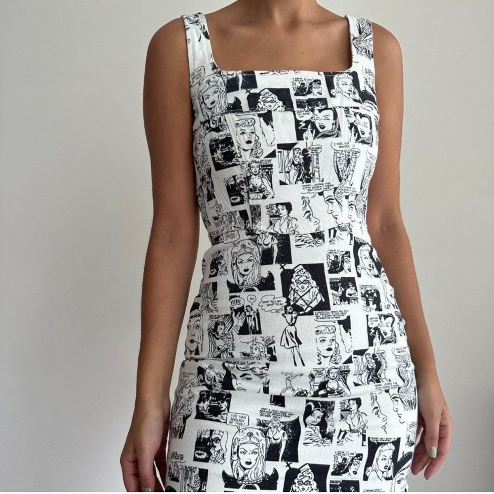 Reformation Davies Bustier Denim Mini Dress